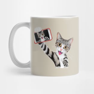 cat taking a selfie Mug